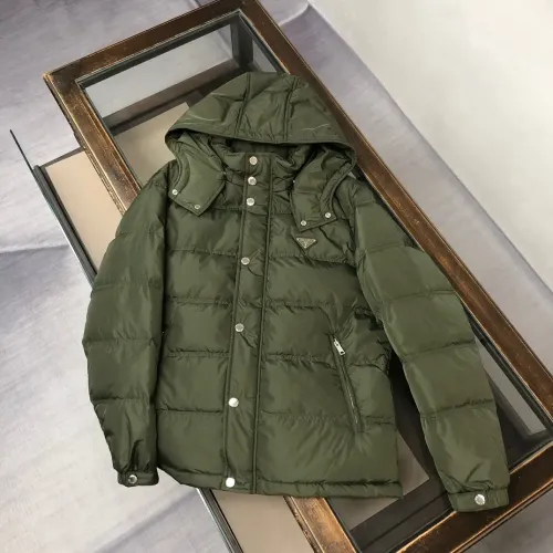 Wholesale Prada Down Feather Coat Long Sleeved For Men #1404795 $195.00 USD, Wholesale Quality Replica Prada Down Feather Coat