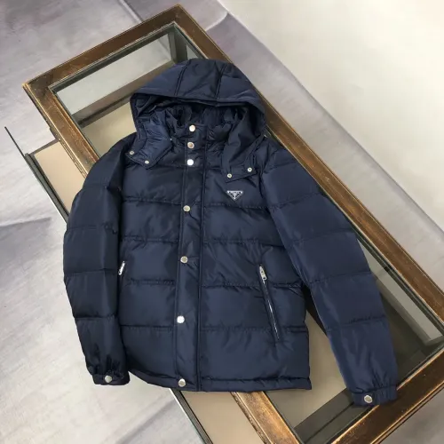 Wholesale Prada Down Feather Coat Long Sleeved For Men #1404796 $195.00 USD, Wholesale Quality Replica Prada Down Feather Coat