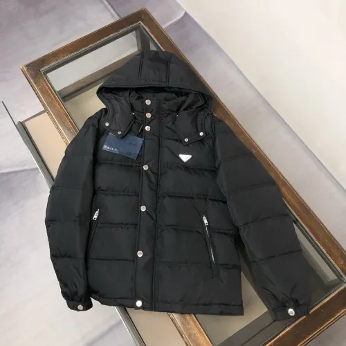 Wholesale Prada Down Feather Coat Long Sleeved For Men #1404798 $195.00 USD, Wholesale Quality Replica Prada Down Feather Coat
