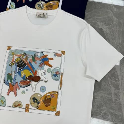 Replica Hermes T-Shirts Short Sleeved For Men #1405314 $80.00 USD for Wholesale
