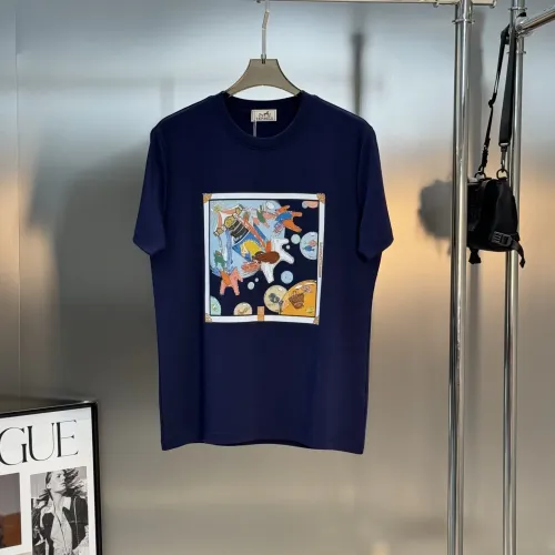 Wholesale Hermes T-Shirts Short Sleeved For Men #1405315 $80.00 USD, Wholesale Quality Replica Hermes T-Shirts
