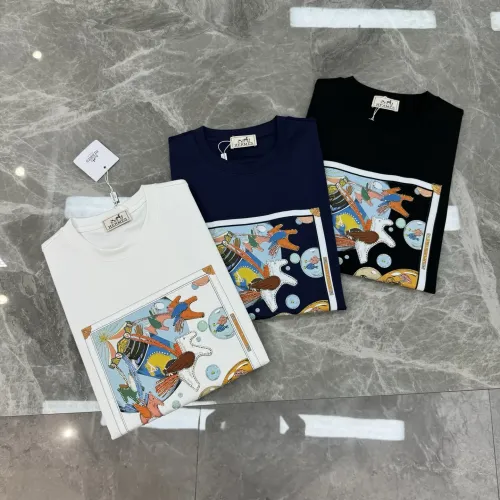 Replica Hermes T-Shirts Short Sleeved For Men #1405315 $80.00 USD for Wholesale
