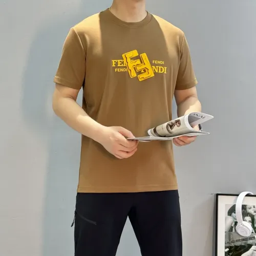 Replica Fendi T-Shirts Short Sleeved For Men #1405340 $80.00 USD for Wholesale