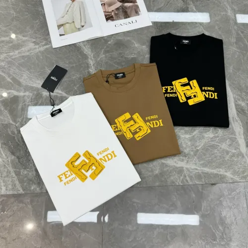 Replica Fendi T-Shirts Short Sleeved For Men #1405340 $80.00 USD for Wholesale