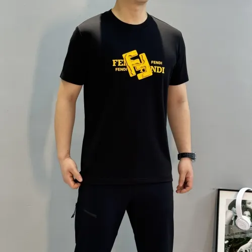 Replica Fendi T-Shirts Short Sleeved For Men #1405342 $80.00 USD for Wholesale