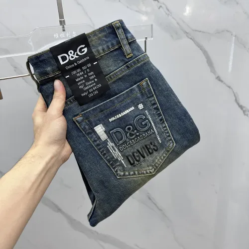 Wholesale Dolce &amp; Gabbana D&amp;G Jeans For Men #1405426 $85.00 USD, Wholesale Quality Replica Dolce &amp; Gabbana D&amp;G Jeans