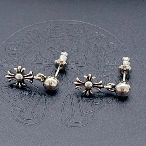 Wholesale Chrome Hearts Earrings #1406754 $25.00 USD, Wholesale Quality Replica Chrome Hearts Earrings