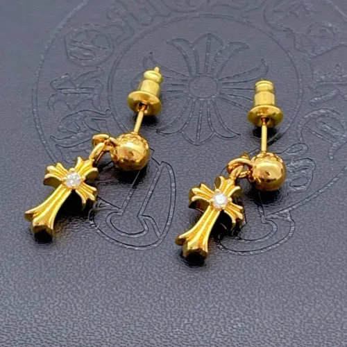 Wholesale Chrome Hearts Earrings #1406756 $25.00 USD, Wholesale Quality Replica Chrome Hearts Earrings