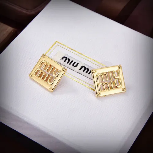 Wholesale MIU MIU Earrings For Women #1406767 $25.00 USD, Wholesale Quality Replica MIU MIU Earrings