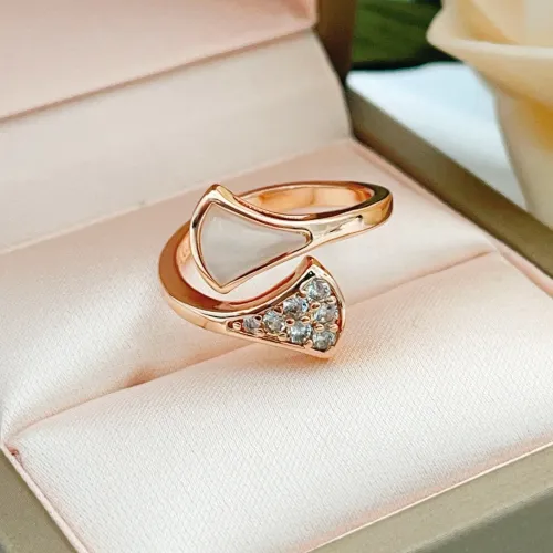 Replica Bvlgari Rings In Rose Gold For Women #1406797 $25.00 USD for Wholesale