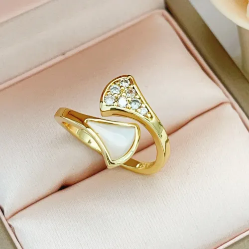 Replica Bvlgari Rings In Gold For Women #1406798 $25.00 USD for Wholesale