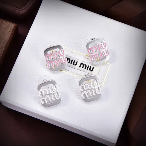 Replica MIU MIU Earrings For Women #1406948 $25.00 USD for Wholesale