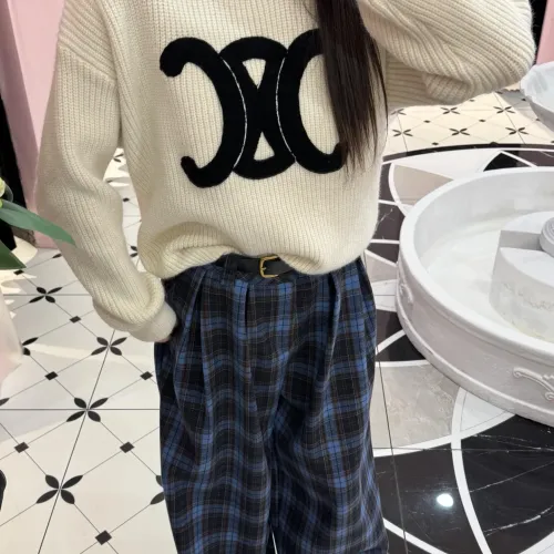 Replica Celine Sweaters Long Sleeved For Women #1407277 $64.00 USD for Wholesale
