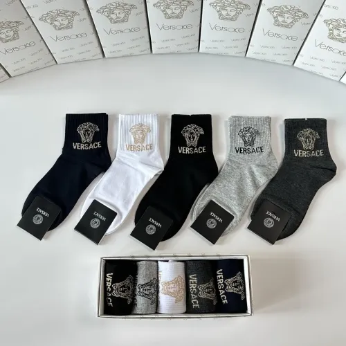 Wholesale Versace Socks #1407326 $27.00 USD, Wholesale Quality Replica Versace Socks
