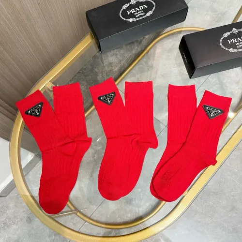 Wholesale Prada Socks #1407346 $29.00 USD, Wholesale Quality Replica Prada Socks