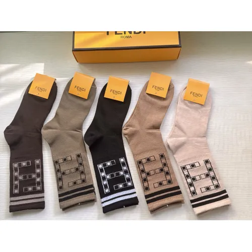 Replica Fendi Socks #1407349 $29.00 USD for Wholesale