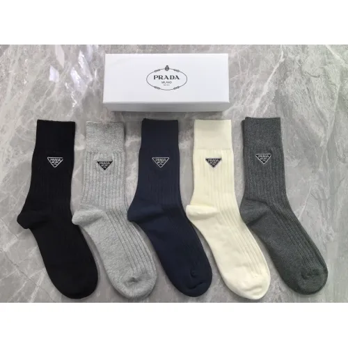 Wholesale Prada Socks #1407352 $29.00 USD, Wholesale Quality Replica Prada Socks