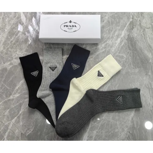 Replica Prada Socks #1407352 $29.00 USD for Wholesale