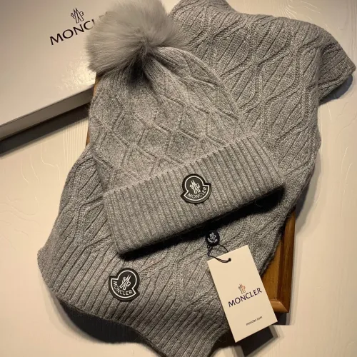 Wholesale Moncler Hat and Scarf Set #1407391 $60.00 USD, Wholesale Quality Replica Moncler Hat and Scarf and Glove Set