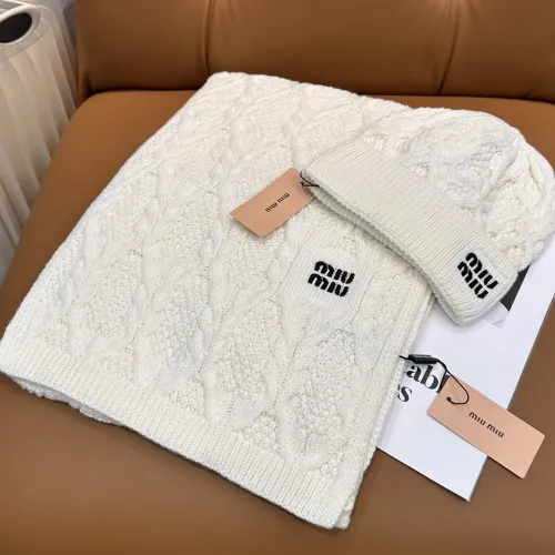 Wholesale MIU MIU Hat and Scarf Set #1407499 $64.00 USD, Wholesale Quality Replica MIU MIU Hat and Scarf and Glove Set
