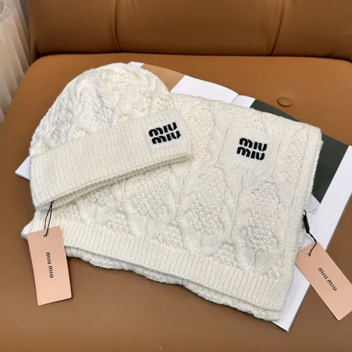 Replica MIU MIU Hat and Scarf Set #1407499 $64.00 USD for Wholesale
