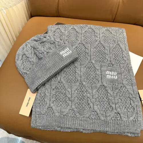 Wholesale MIU MIU Hat and Scarf Set #1407501 $64.00 USD, Wholesale Quality Replica MIU MIU Hat and Scarf and Glove Set