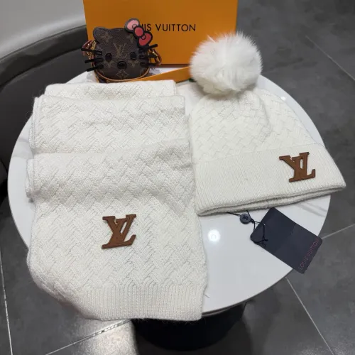 Wholesale Louis Vuitton LV Hat and Scarf Set #1407585 $68.00 USD, Wholesale Quality Replica Louis Vuitton LV Hat and Scarf and Glove Set