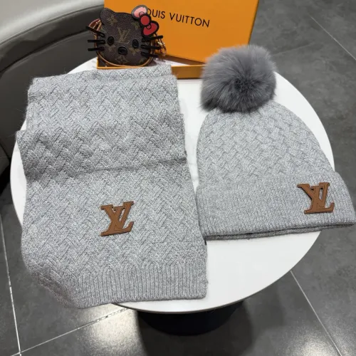 Wholesale Louis Vuitton LV Hat and Scarf Set #1407587 $68.00 USD, Wholesale Quality Replica Louis Vuitton LV Hat and Scarf and Glove Set