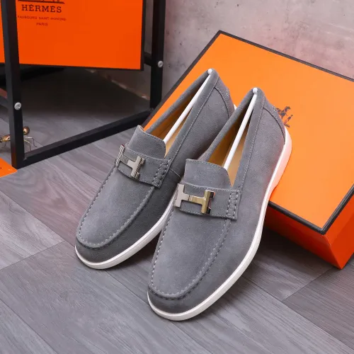 Wholesale Hermes Leather Shoes For Men #1407760 $102.00 USD, Wholesale Quality Replica Hermes Leather Shoes