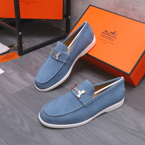 Wholesale Hermes Leather Shoes For Men #1407761 $102.00 USD, Wholesale Quality Replica Hermes Leather Shoes