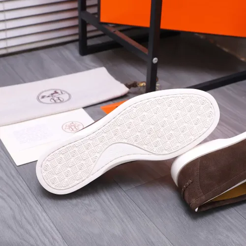 Replica Hermes Leather Shoes For Men #1407763 $102.00 USD for Wholesale