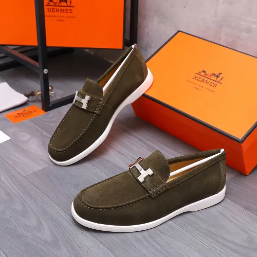 Wholesale Hermes Leather Shoes For Men #1407764 $102.00 USD, Wholesale Quality Replica Hermes Leather Shoes