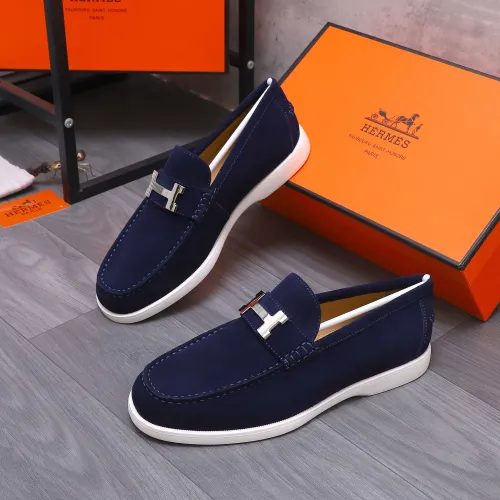 Wholesale Hermes Leather Shoes For Men #1407765 $102.00 USD, Wholesale Quality Replica Hermes Leather Shoes