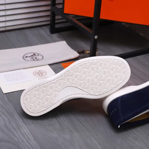 Replica Hermes Leather Shoes For Men #1407765 $102.00 USD for Wholesale