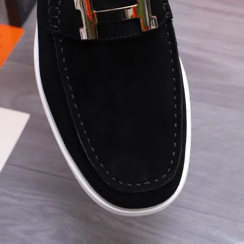 Replica Hermes Leather Shoes For Men #1407766 $102.00 USD for Wholesale