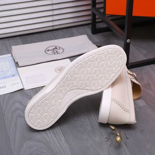 Replica Hermes Leather Shoes For Men #1407767 $102.00 USD for Wholesale