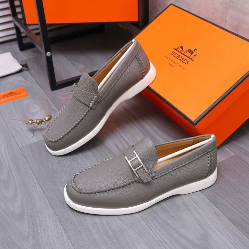 Wholesale Hermes Leather Shoes For Men #1407769 $102.00 USD, Wholesale Quality Replica Hermes Leather Shoes