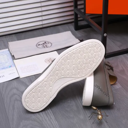 Replica Hermes Leather Shoes For Men #1407769 $102.00 USD for Wholesale