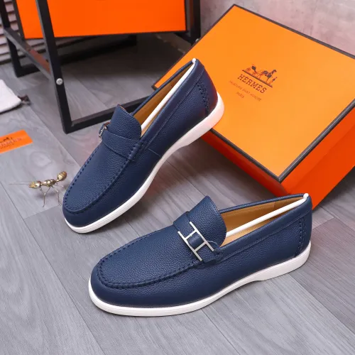 Wholesale Hermes Leather Shoes For Men #1407770 $102.00 USD, Wholesale Quality Replica Hermes Leather Shoes