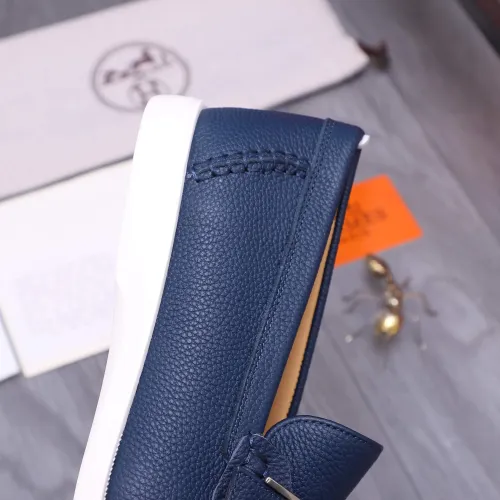 Replica Hermes Leather Shoes For Men #1407770 $102.00 USD for Wholesale