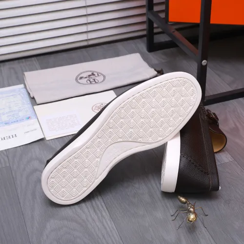 Replica Hermes Leather Shoes For Men #1407771 $102.00 USD for Wholesale