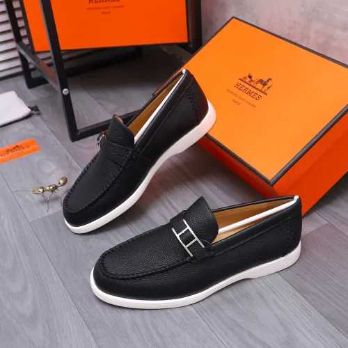 Wholesale Hermes Leather Shoes For Men #1407775 $102.00 USD, Wholesale Quality Replica Hermes Leather Shoes