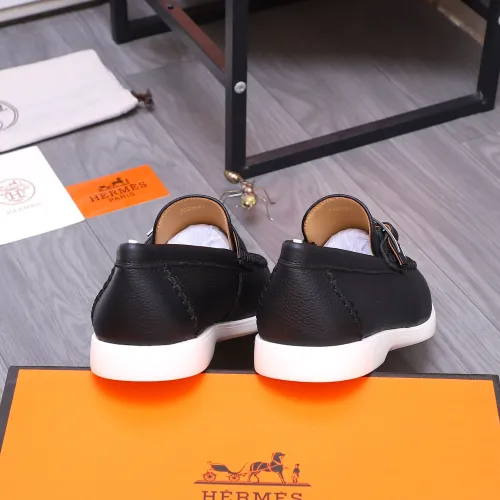 Replica Hermes Leather Shoes For Men #1407775 $102.00 USD for Wholesale