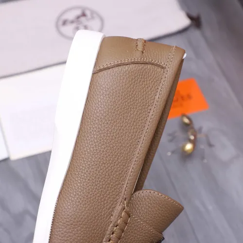 Replica Hermes Leather Shoes For Men #1407781 $102.00 USD for Wholesale