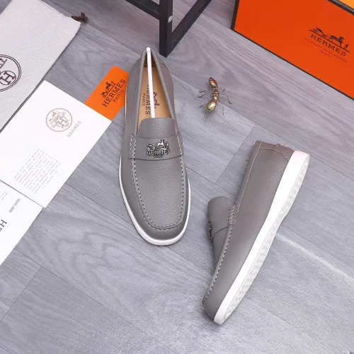 Wholesale Hermes Leather Shoes For Men #1407782 $102.00 USD, Wholesale Quality Replica Hermes Leather Shoes