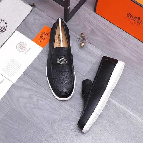 Wholesale Hermes Leather Shoes For Men #1407787 $102.00 USD, Wholesale Quality Replica Hermes Leather Shoes