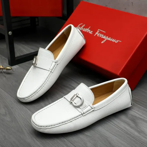 Wholesale Salvatore Ferragamo Leather Shoes For Men #1407789 $82.00 USD, Wholesale Quality Replica Salvatore Ferragamo Leather Shoes