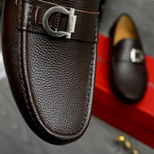 Replica Salvatore Ferragamo Leather Shoes For Men #1407790 $82.00 USD for Wholesale