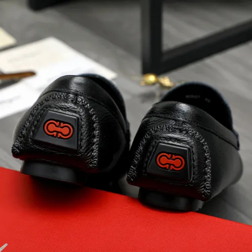 Replica Salvatore Ferragamo Leather Shoes For Men #1407791 $82.00 USD for Wholesale