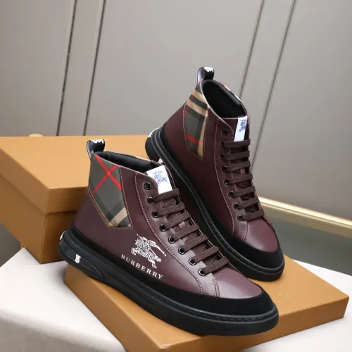 Replica Burberry High Tops Shoes For Men #1408222 $85.00 USD for Wholesale